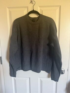 Vintage Gap 100% Cotton Crewneck Sweater in Charcoal Gray
